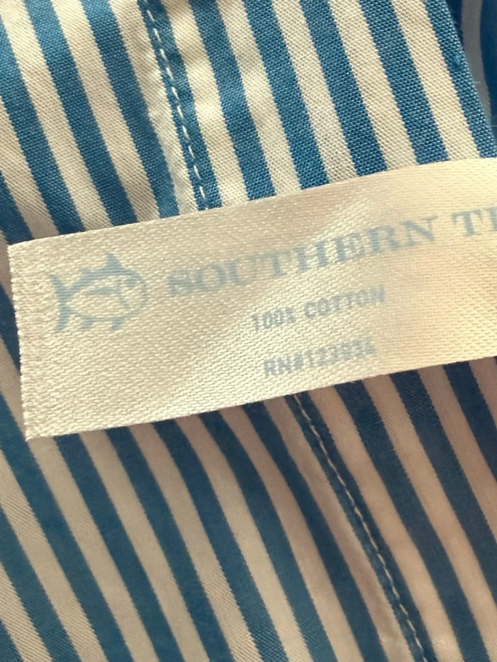 Southern Tide Cam Stripe Poplin Shirt Dress Graduation Professional - Picture 7 of 8